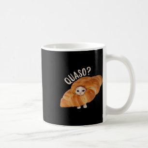 Caneca De Café Croissant Quasocat Memória Para Mulheres Vintage C