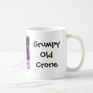 Caneca De Café Crone idoso mal-humorado um o copo insolente da