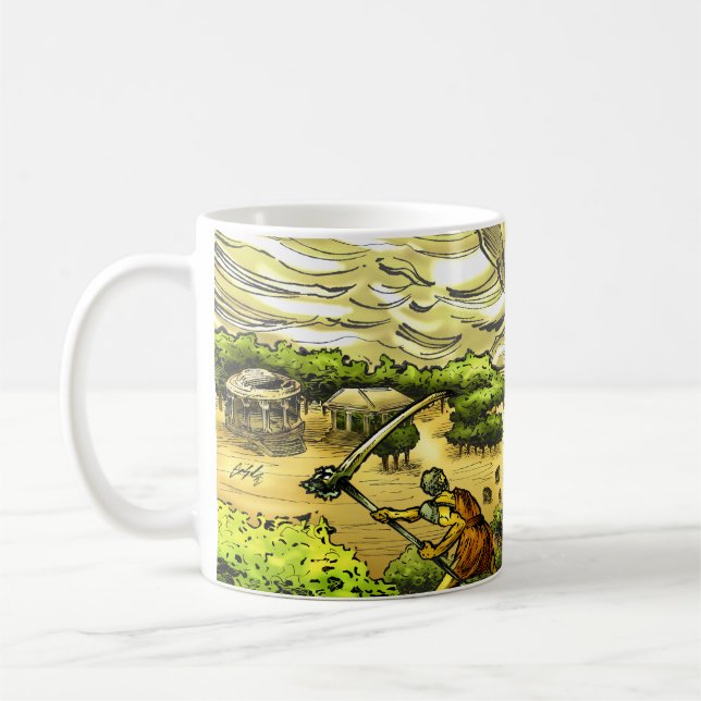 Caneca De Café Cronus Attacks Uranus (Esquerda)