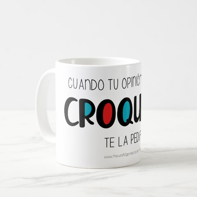 Caneca De Café Croqueta (Frente Esquerda)