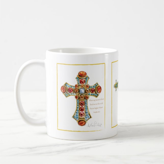 Caneca De Café Cross Collection Mug by Heather French Henry (Esquerda)