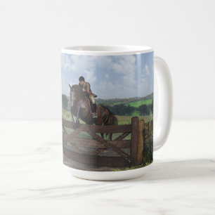 Caneca De Café Cross-Country - Jumping Horse Mug