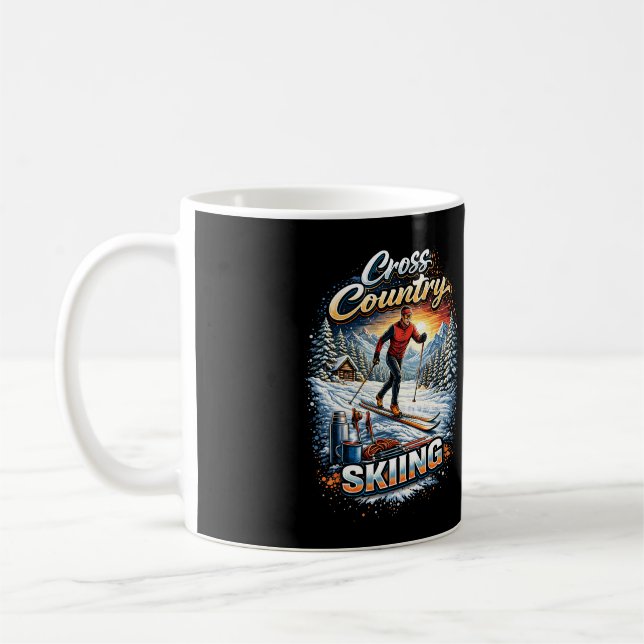 Caneca De Café Cross Country Skiing (Esquerda)