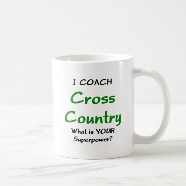Caneca De Café cross country, treinador (Direita)