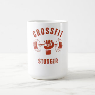 Caneca De Café CrossFit Mais Forte - Mentalidade de Poder e Força