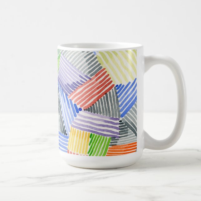 Caneca De Café Crosshatch Quilt I (Direita)