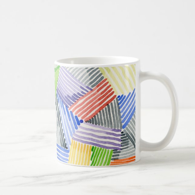 Caneca De Café Crosshatch Quilt I (Direita)