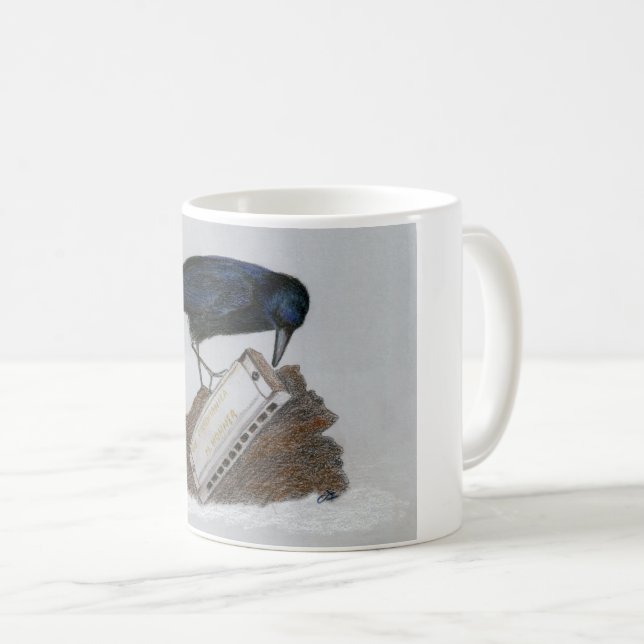Caneca De Café Crow e Harmonica (Frente Esquerda)