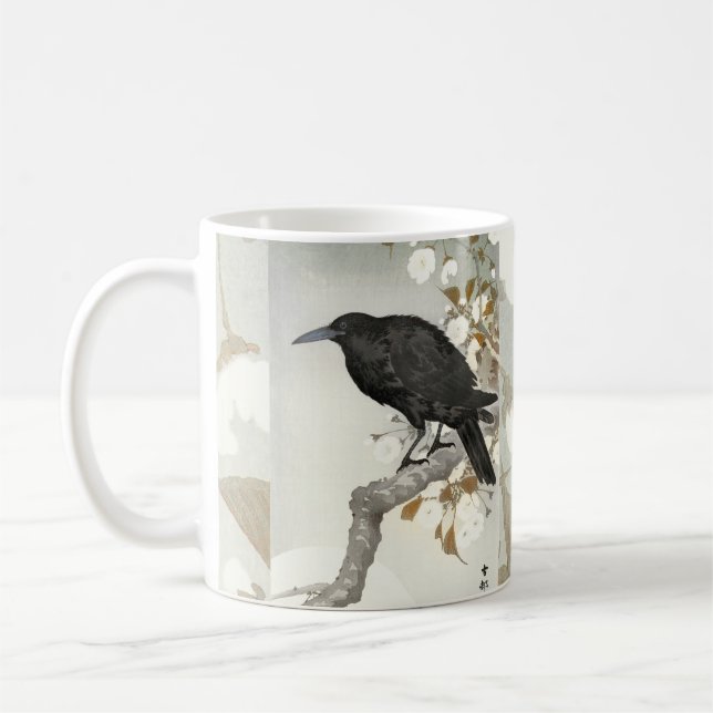 Caneca De Café Crow Raven Koson Japonês (Esquerda)
