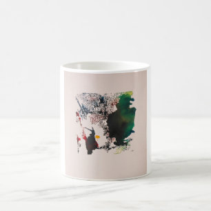 Caneca De Café Crow Totem Abstrato Jeff Hankamer Artjunkhaus Art