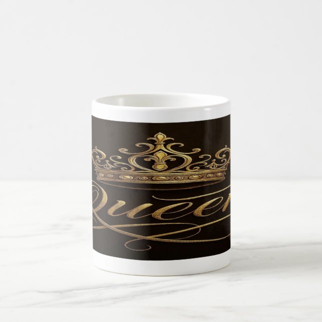 Caneca De Café “Crowned in Gold: The Queen Within” (Centro)