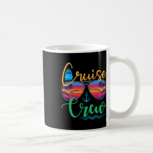 Caneca De Café Cruise Crew 2025 Family Vacation Beach Matching Gr
