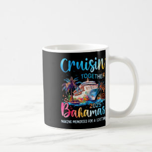 Caneca De Café Cruisin Junto com Bahamas 2025 Cruise Bahama