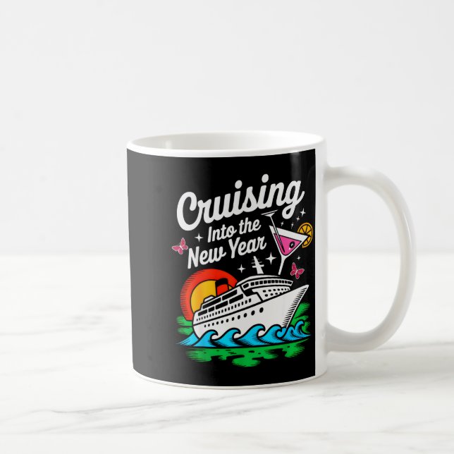 Caneca De Café Cruising Into 2026 New Years Eve Party Matching Fa (Direita)