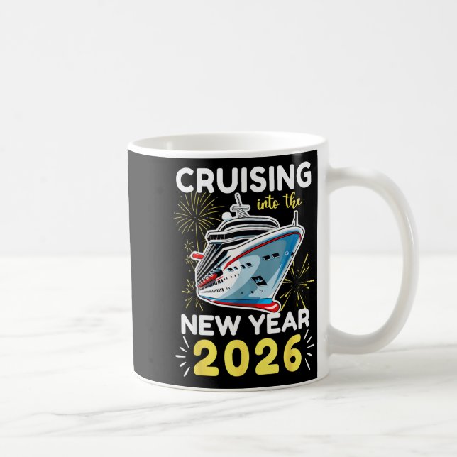 Caneca De Café Cruising Into The New Year 2026  (Direita)