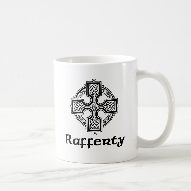 Caneca De Café Cruz celta de Rafferty (Direita)