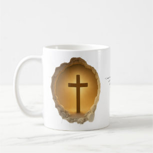 Caneca De Café Cruz Cristã 3D