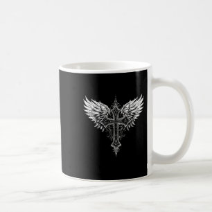 Caneca De Café Cruz Cristã Anjo Religioso
