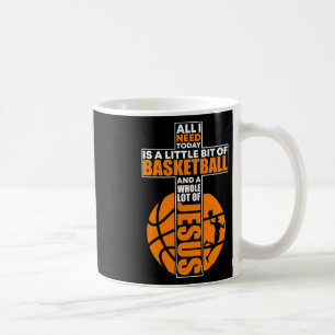 Caneca De Café Cruz Cristã de Basquete