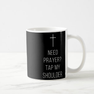 Caneca De Café Cruz Cristã Nas Costas Precisa Oração Toque Meu Om
