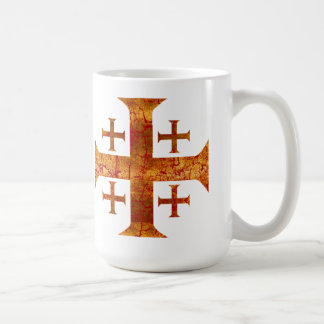 Caneca De Café Cruz de Jerusalem, afligida