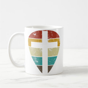 Caneca De Café Cruz de Jesus Violão Guitarrista Amante da Música