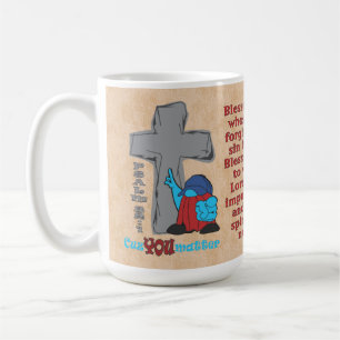 Caneca De Café Cruz de Pedra Porque Você Importa Salmo 32 1