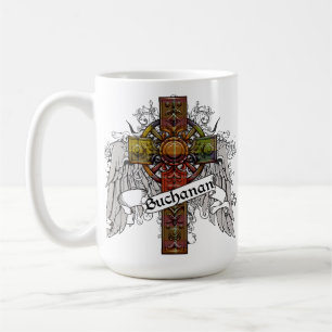 Caneca De Café Cruz do Tartan de Buchanan