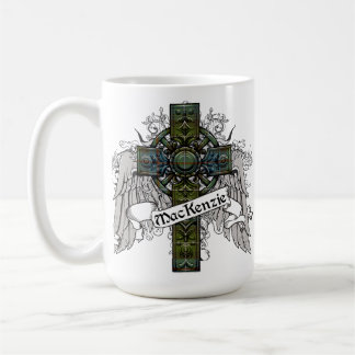 Caneca De Café Cruz do Tartan de MacKenzie