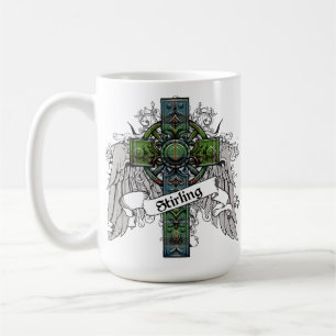 Caneca De Café Cruz do Tartan de Stirling