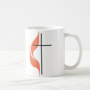 Caneca De Café Cruz e chama, ClearwaterUnited MethodistChurch