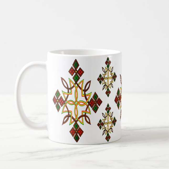 Caneca De Café Cruz Etíope Meskel Mug (Esquerda)