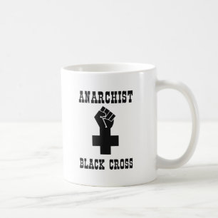 Caneca De Café Cruz preta do anarquista