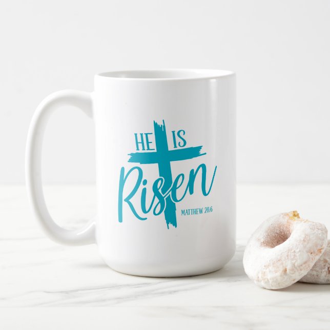 Caneca de Café Cruz Ressuscitada (Com Donut)