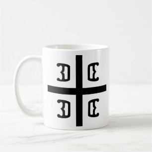 Caneca De Café Cruz Sérvia