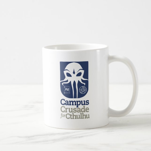 Caneca De Café Cruzada do terreno para Cthulhu (Direita)