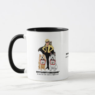 Caneca de Café Cruzado da Segurança de Animais de