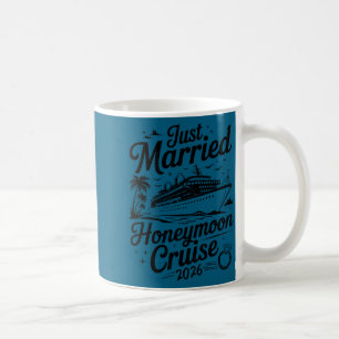 Caneca De Café Cruzamento de lua de mel de casados fofos 2026 rec