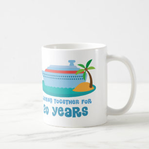 Caneca De Café Cruzamento junto por 20 anos de presente do