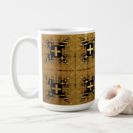 Caneca De Café Cruzamentos Fractais do ouro