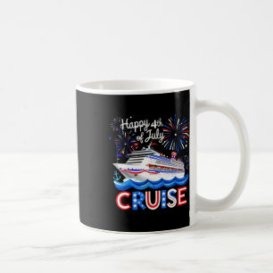 Caneca De Café Cruzeiro de 4 de Julho Fogos de Artifício Patrióti