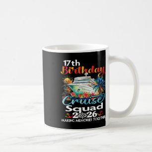 Caneca De Café Cruzeiro de Aniversário de 17 Anos Amigos Família 
