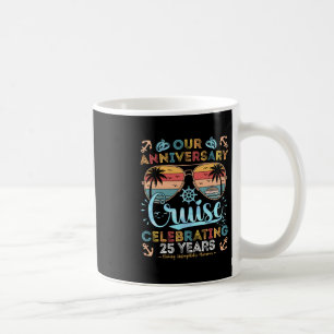 Caneca De Café Cruzeiro de Aniversário de 25 Anos E Viagem de Cas