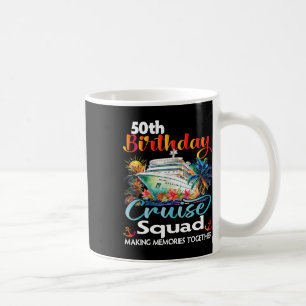 Caneca De Café Cruzeiro de Aniversário de 50 anos Amigos Família