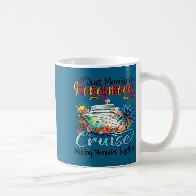 Caneca De Café Cruzeiro de Lua de Mel 2026 Design Recém-Casados (Direita)