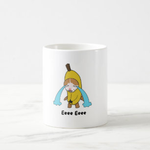Caneca De Café Cry Banana Triste Gato Chorando Eee Eee