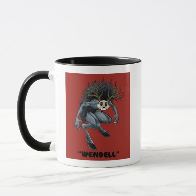 Caneca de café Cryptid Wendigo (Esquerda)