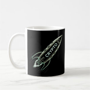 Caneca De Café Crypto Rocket