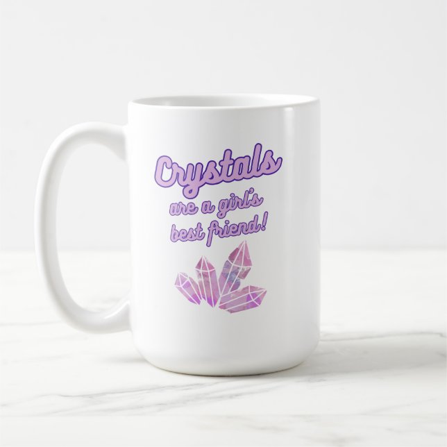 Caneca De Café Crystal é a melhor amiga da moça Coffee Mug (Esquerda)