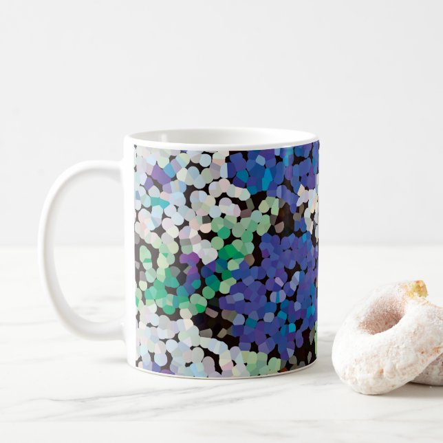 Caneca De Café Crystal Floral Blooms (Com Donut)